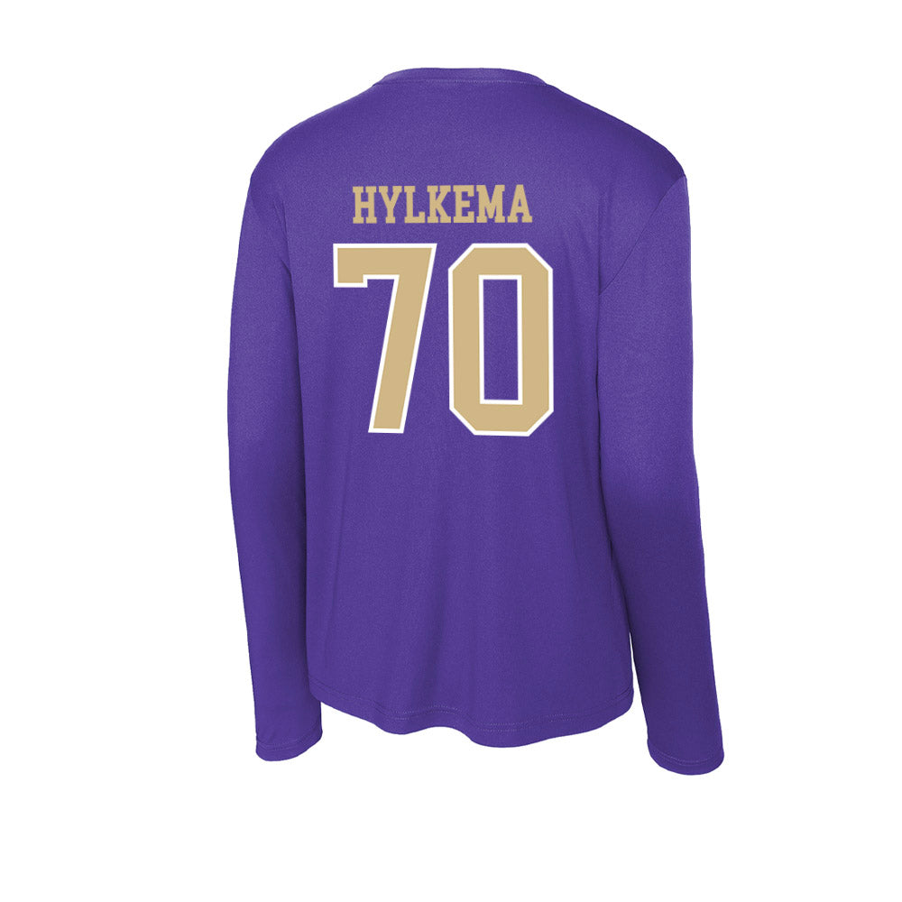 Washington - NCAA Football : Justin Hylkema - Activewear Long Sleeve T-Shirt-1