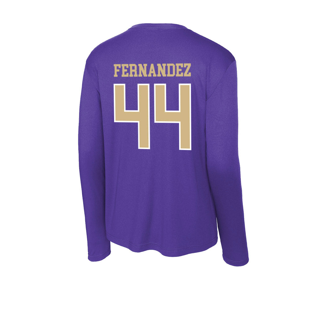 Washington - NCAA Men's Soccer : Gabe Fernandez - Activewear Long Sleeve T-Shirt-1