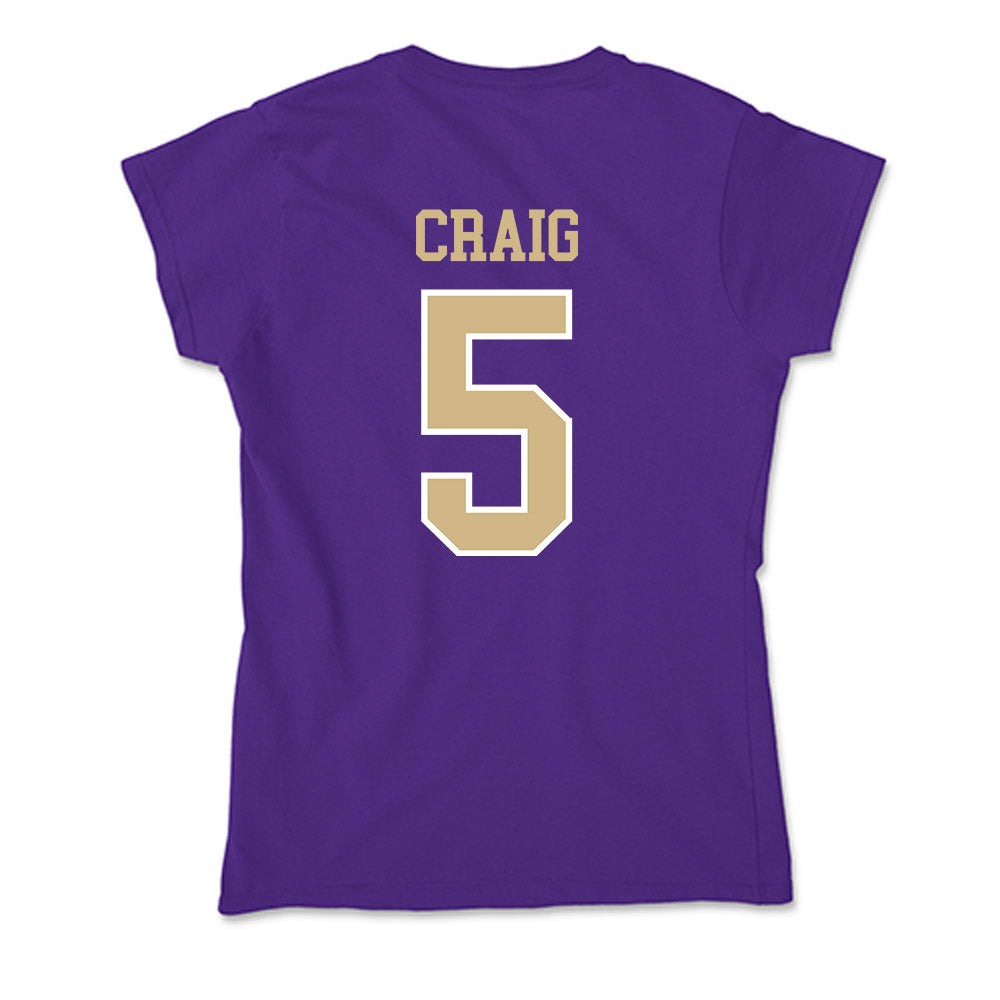 Washington - NCAA Softball : Addie Craig - Soft Style Women’s T-Shirt-1