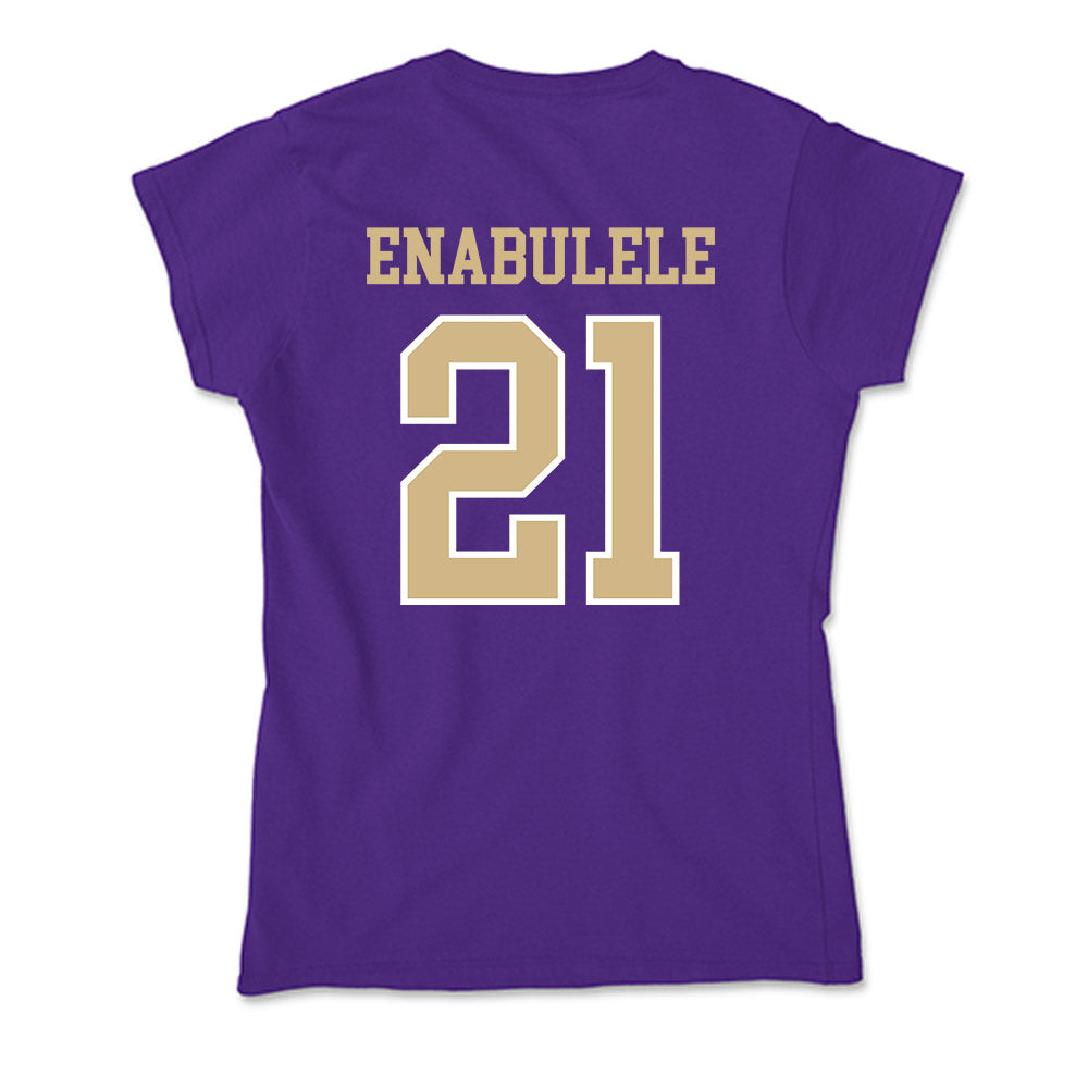 Washington - NCAA Men's Soccer : Osato Enabulele - Soft Style Women’s T-Shirt-1