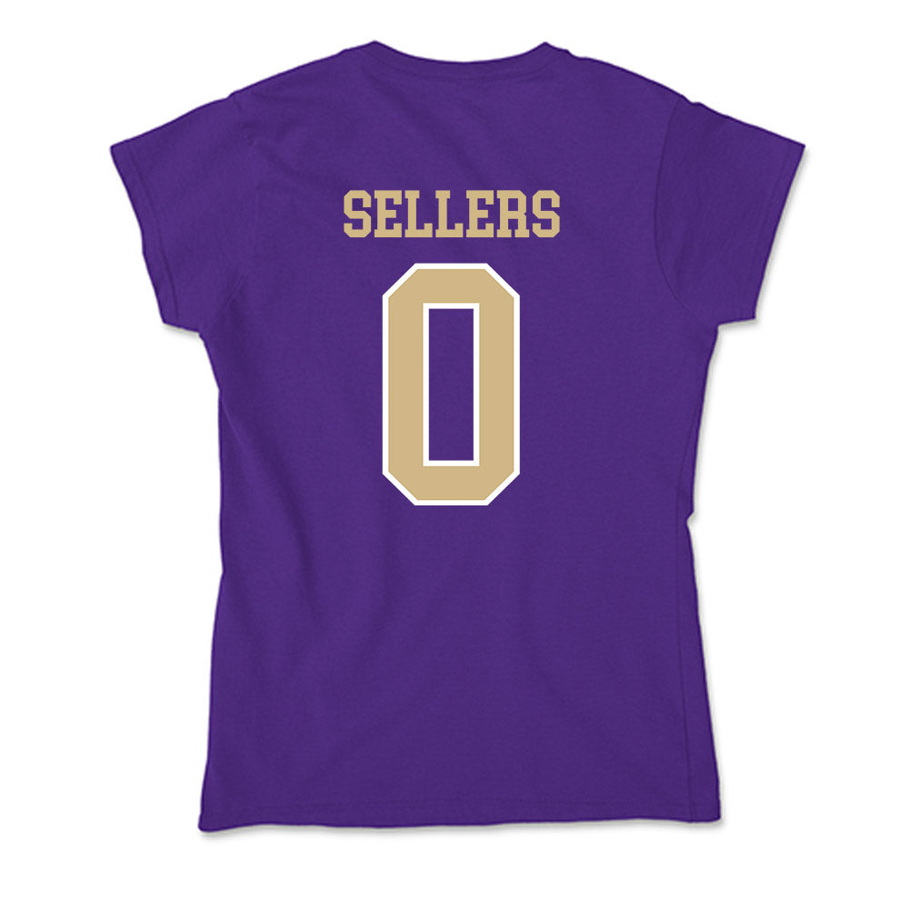 Washington - NCAA Women's Basketball : Sayvia Sellers - Soft Style Women’s T-Shirt-1