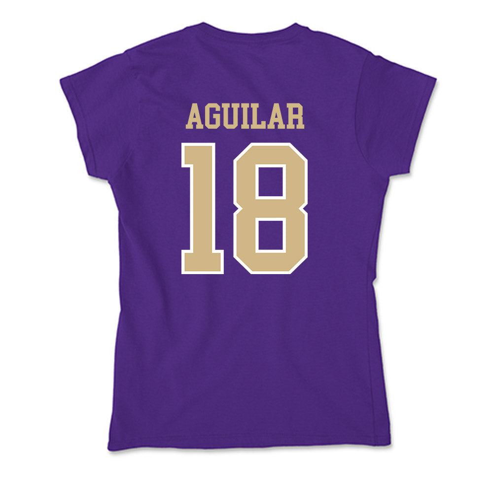 Washington - NCAA Women's Soccer : Vanessa Aguilar - Soft Style Women’s T-Shirt-1