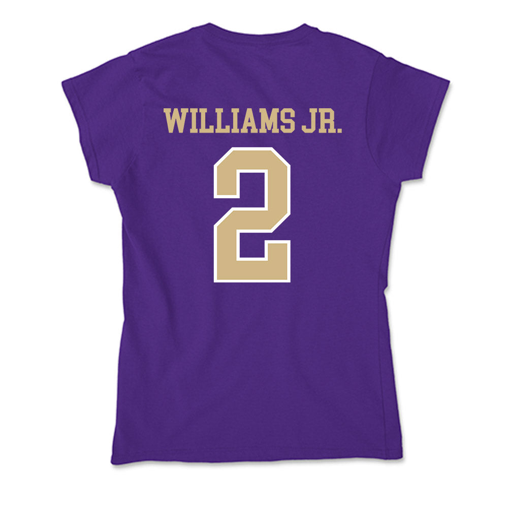 Washington - NCAA Football : Demond Williams Jr. - Soft Style Women’s T-Shirt-1