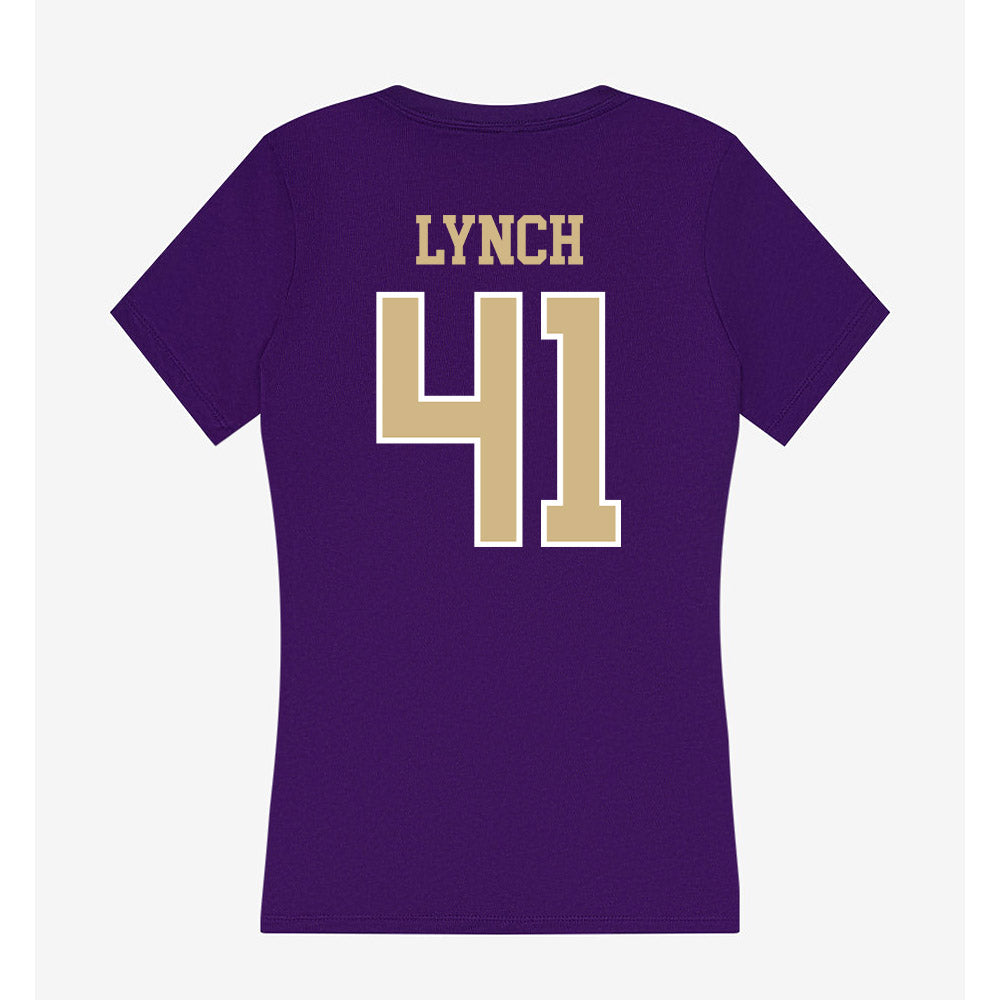 Washington - NCAA Football : Deshawn Lynch - Women's V-Neck T-Shirt-1