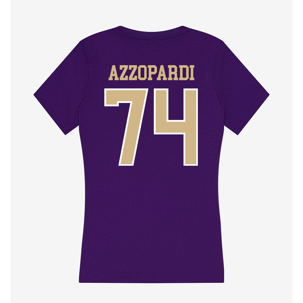 Washington - NCAA Football : Drew Azzopardi - Women's V-Neck T-Shirt-1
