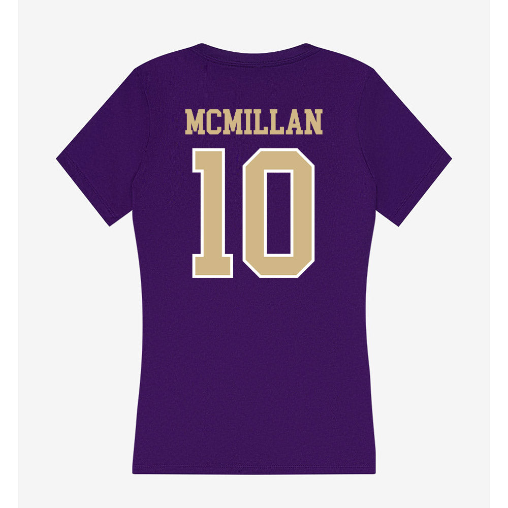 Washington - NCAA Football : Treston McMillan - Women's V-Neck T-Shirt-1