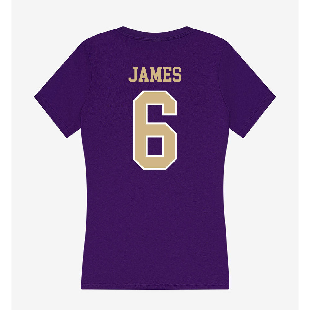 Washington - NCAA Football : Mason James - Women's V-Neck T-Shirt-1