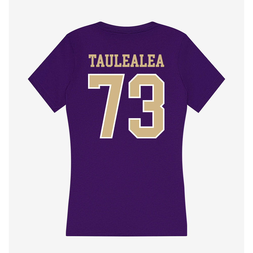 Washington - NCAA Football : Champ Taulealea - Women's V-Neck T-Shirt-1