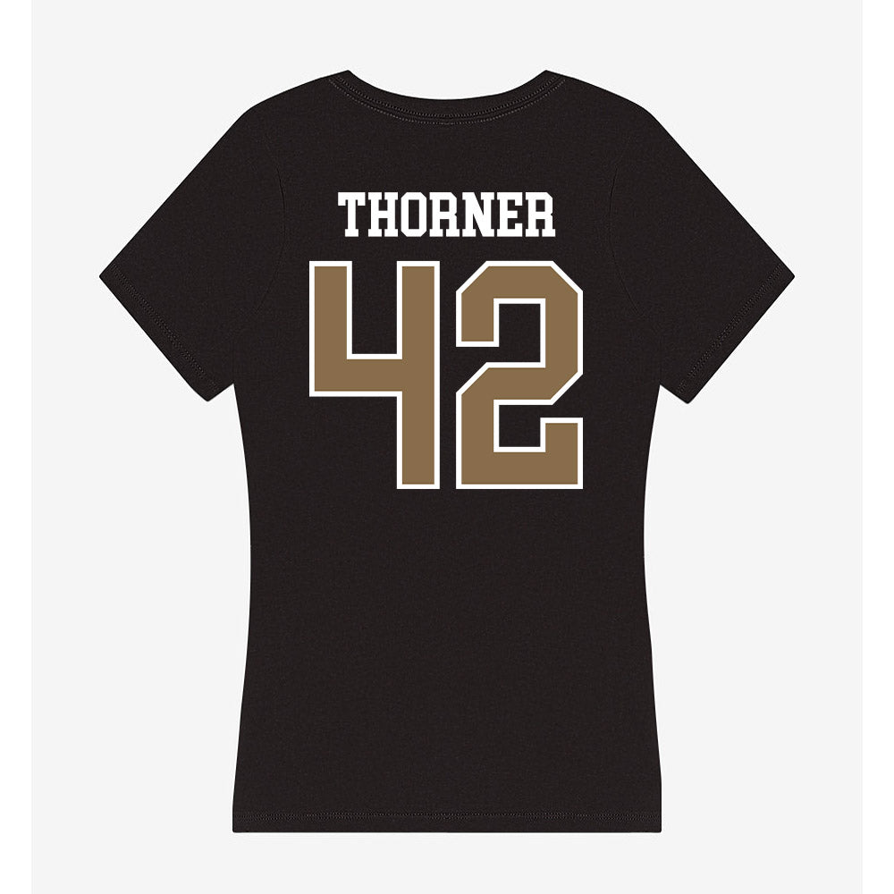 Wofford - NCAA Football : Jake Thorner - Women's V-Neck T-Shirt-1