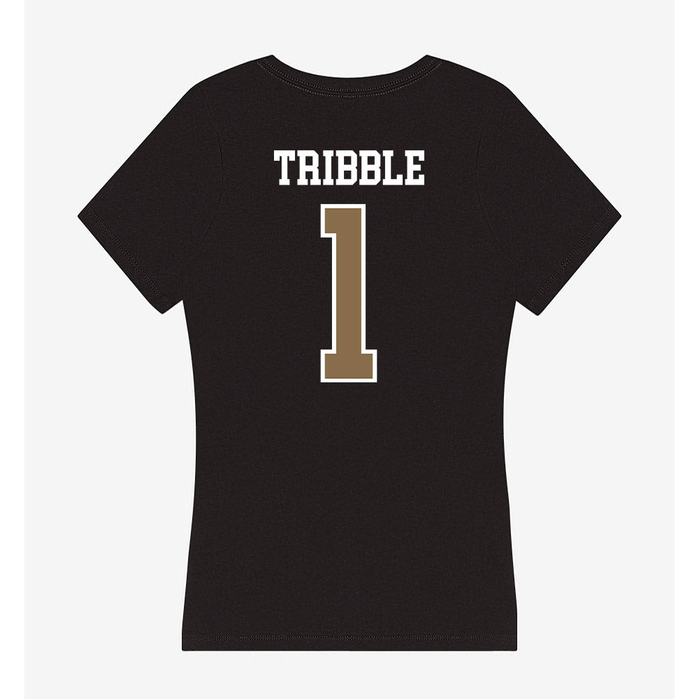 Wofford - NCAA Baseball : Logan Tribble - Women's V-Neck T-Shirt-1