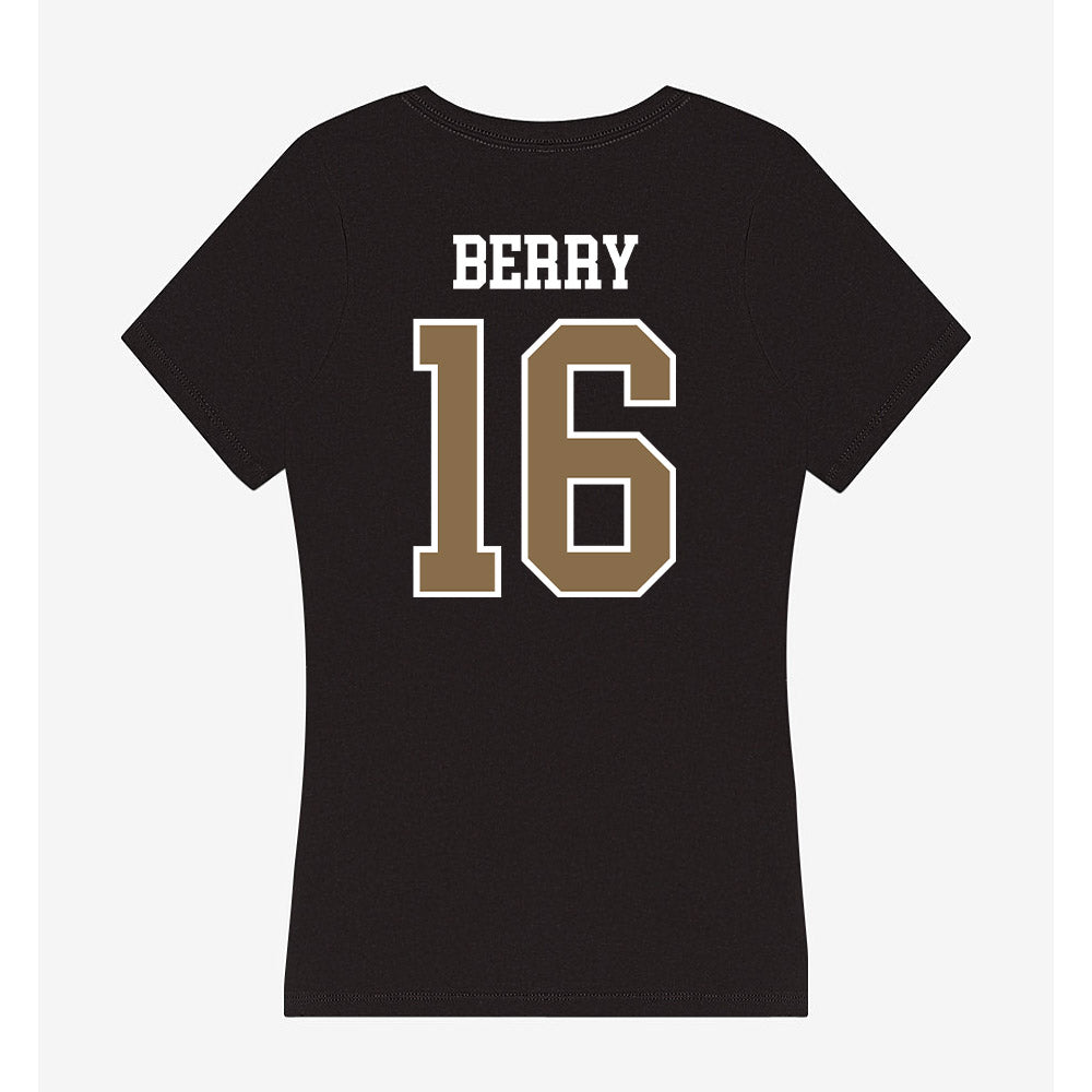 Wofford - NCAA Softball : Maddie Berry - Women's V-Neck T-Shirt-1