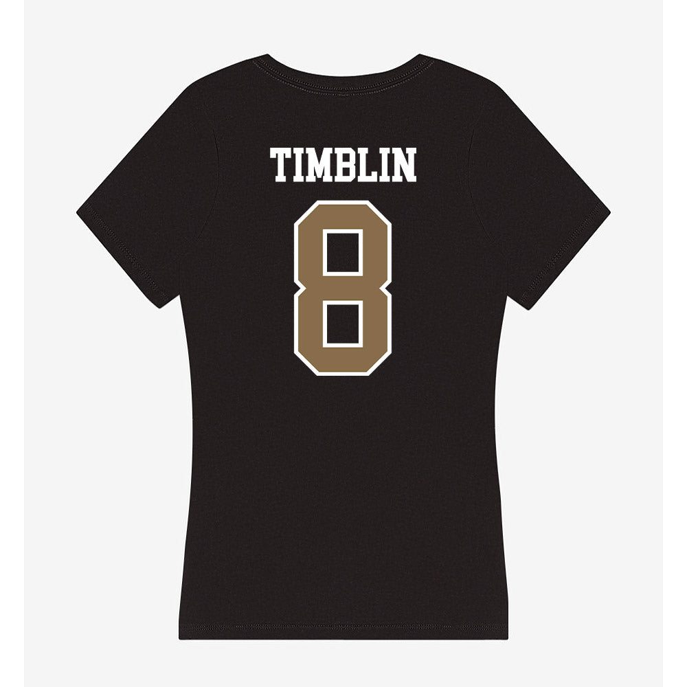 Wofford - NCAA Baseball : Ben Timblin - Women's V-Neck T-Shirt-1