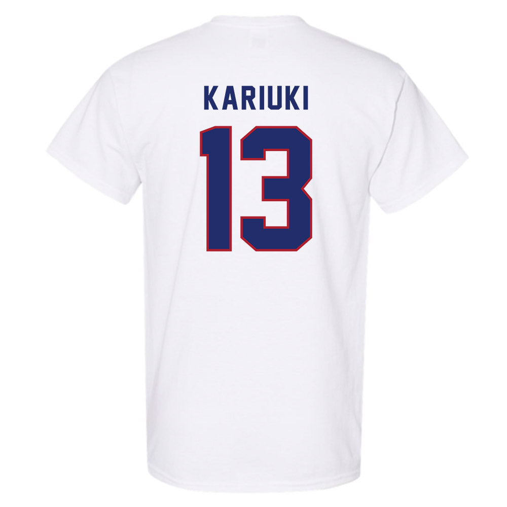 American - NCAA Women's Soccer : Vicky Kariuki - T-Shirt-1