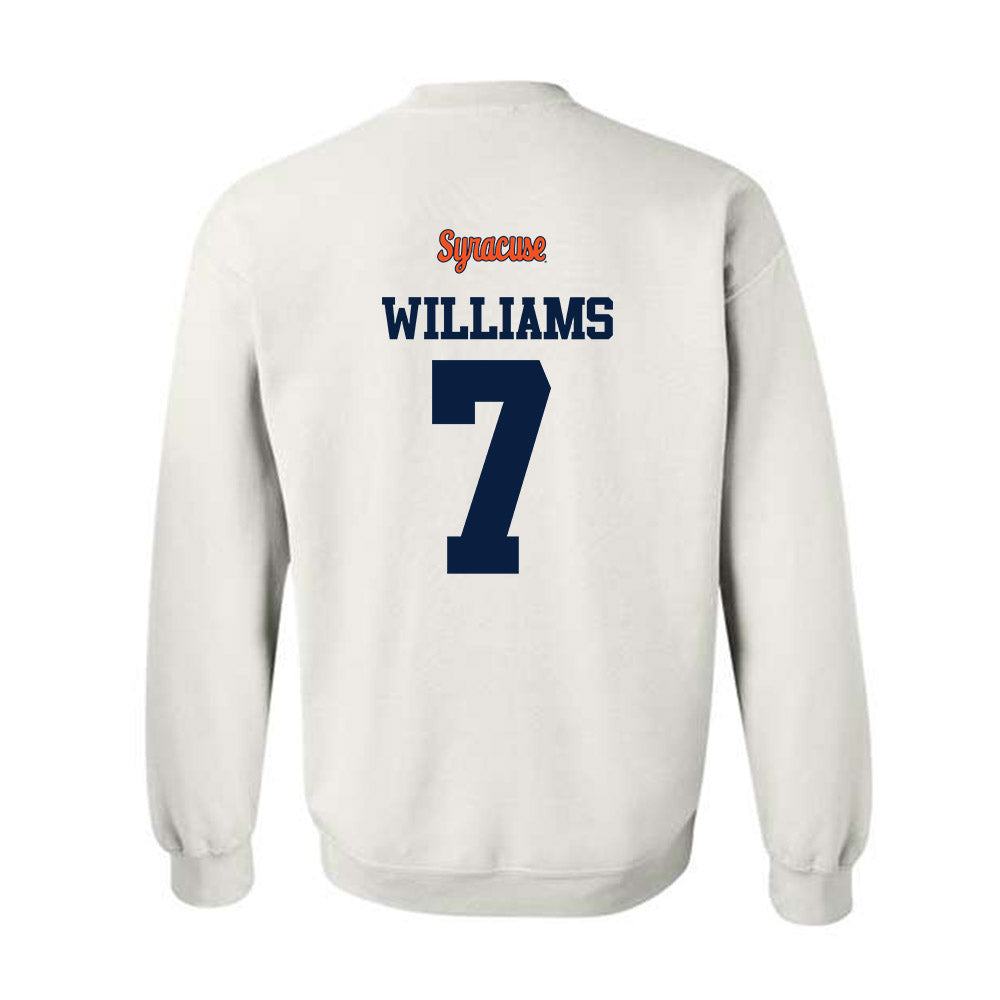 Syracuse - NCAA Football : Darien Williams - Classic Shersey Crewneck Sweatshirt-1