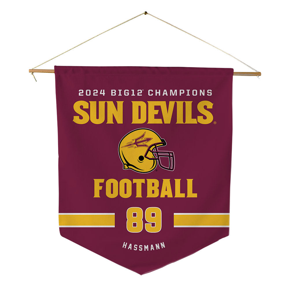 Arizona State - NCAA Football : Harry Hassmann - Big12 Pennant - 18" x 21"-0