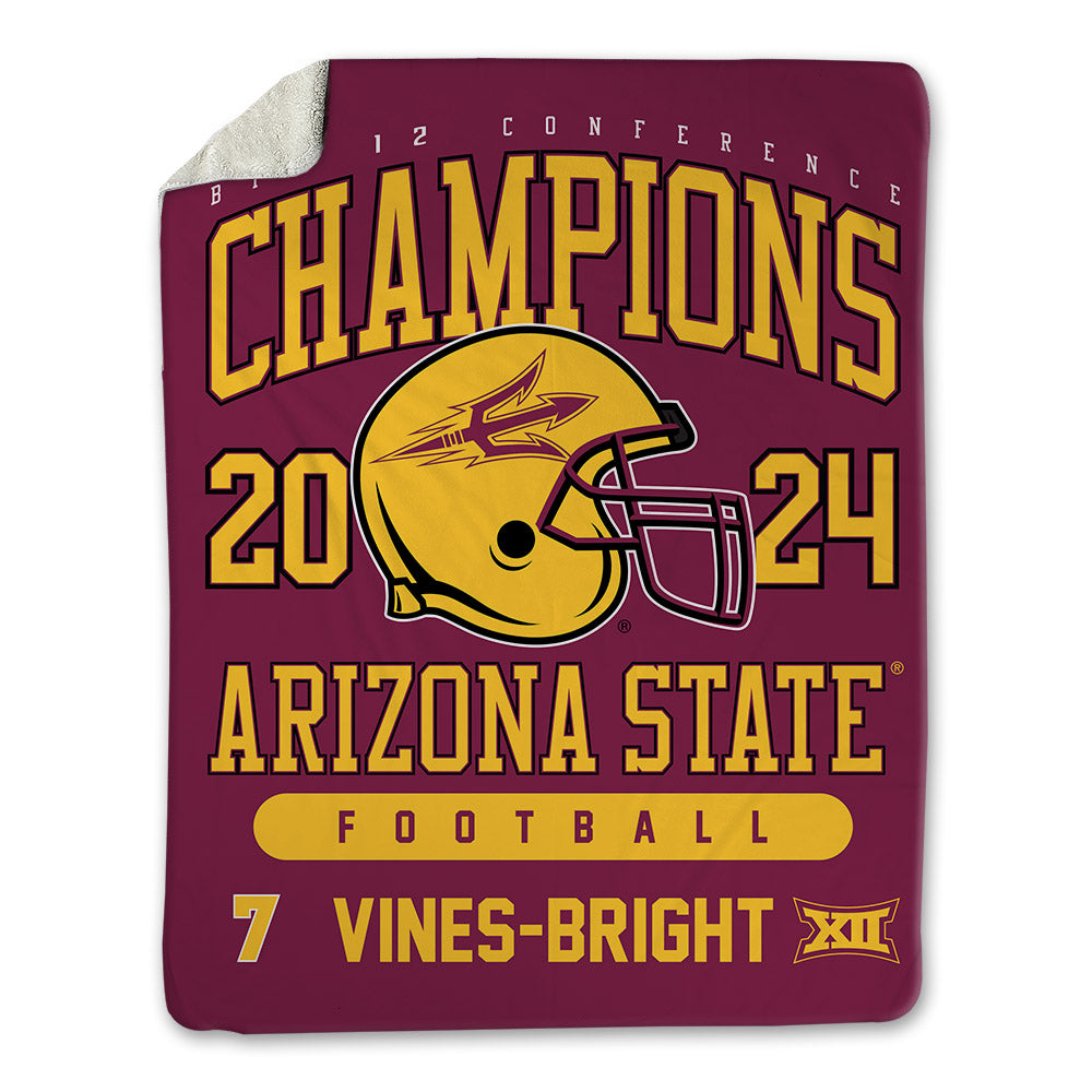 Arizona State - NCAA Football : Raiden Vines-Bright - Big12 Blanket-0