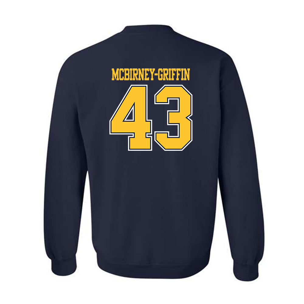 UCI - NCAA Men's Basketball : Akiva McBirney-Griffin - Classic Shersey Crewneck Sweatshirt-1