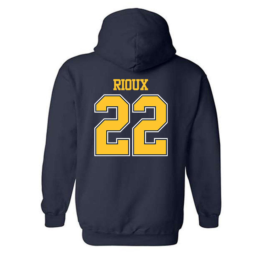 UCI - NCAA Men's Basketball : Olivier Rioux - Classic Shersey Hooded Sweatshirt-1