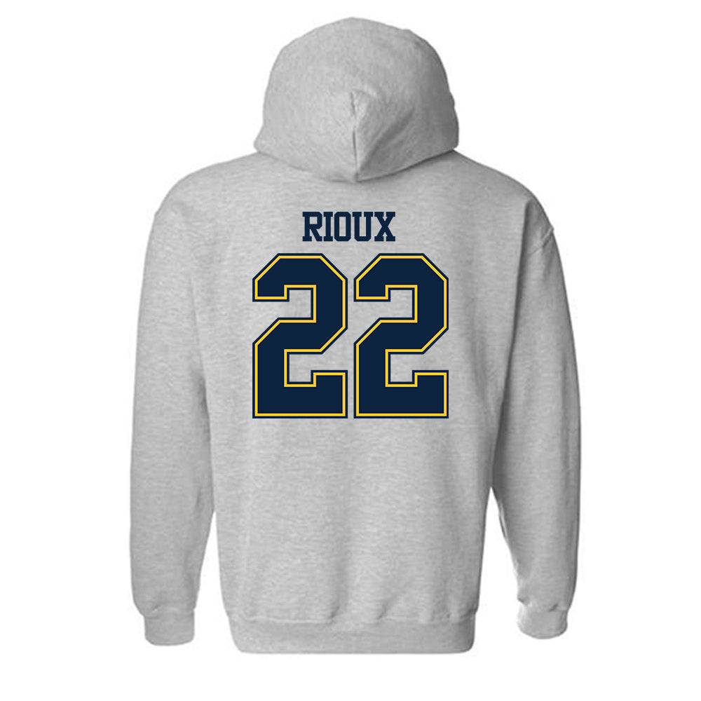 UCI - NCAA Men's Basketball : Olivier Rioux - Classic Shersey Hooded Sweatshirt-1