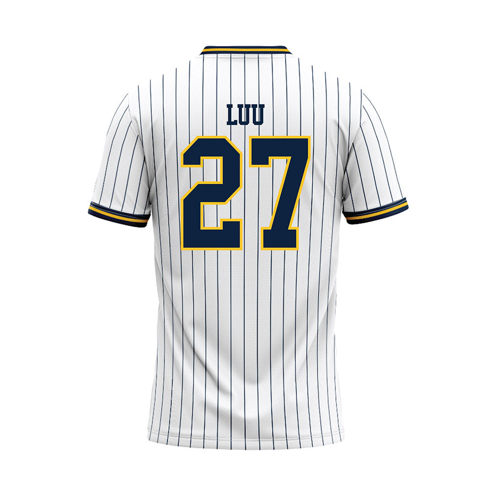UCI - NCAA Baseball : Brandon Luu - White Baseball Jersey-1