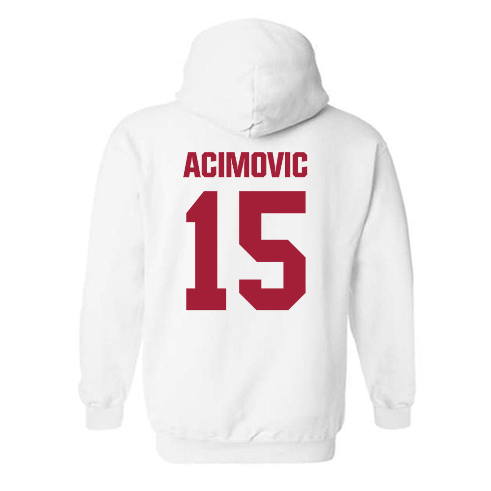 Indiana - NCAA Men's Basketball : Andrej Acimovic - Classic Shersey Hooded Sweatshirt-1