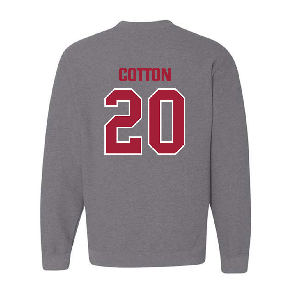 Indiana - NCAA Baseball : Logan Cotton - Classic Shersey Crewneck Sweatshirt-1