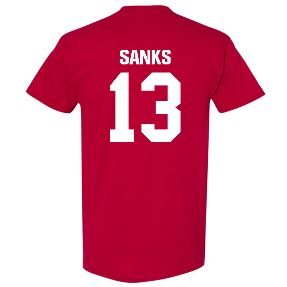 Indiana - NCAA Football : Jiquan Sanks - Classic Shersey T-Shirt-1