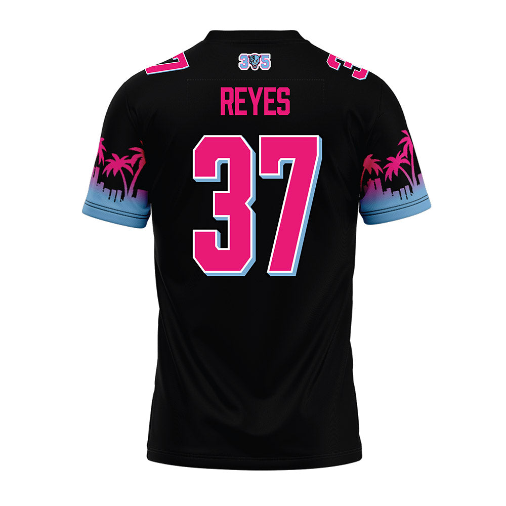 FIU - NCAA Football : kelvin reyes - Vice Black Premium Football Jersey-1