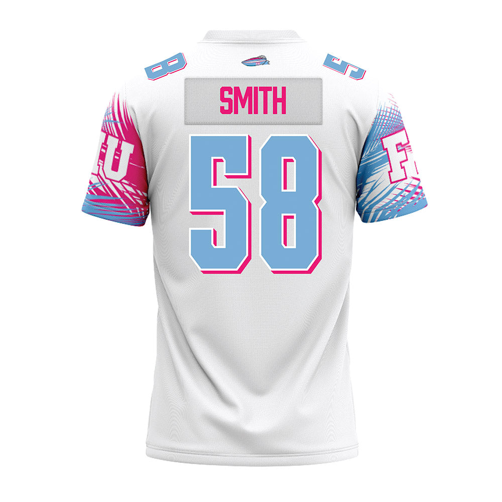FIU - NCAA Football : Jeremy Smith - Vice White Premium Football Jersey-1