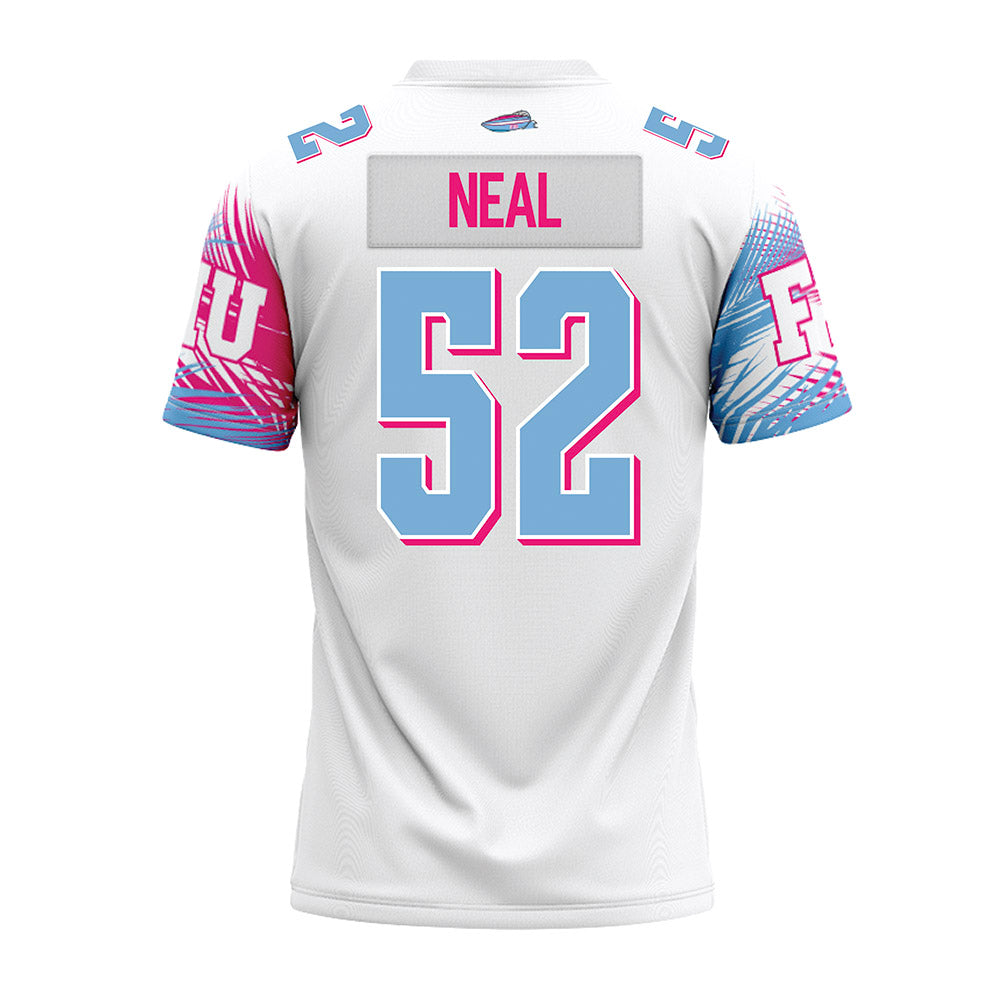 FIU - NCAA Football : Akeem Neal - Vice White Premium Football Jersey-1
