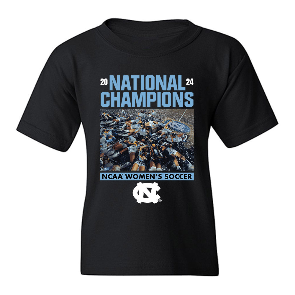 UNC - NCAA Women's Soccer : Ashley Pennie - Confetti Championship Youth T-Shirt-0