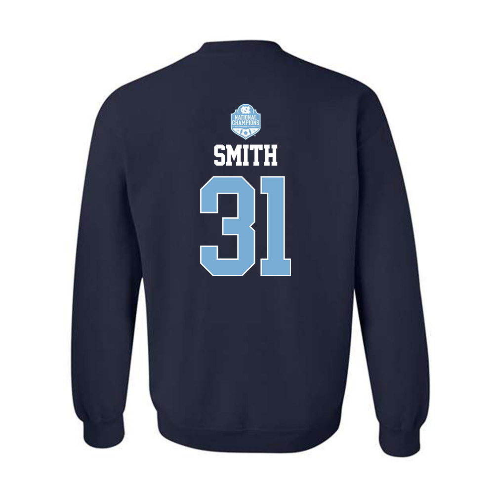 UNC - NCAA Women's Soccer : Ella Smith - Champs Classic Shersey Crewneck Sweatshirt-1