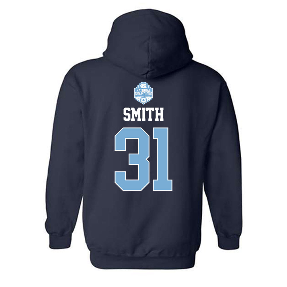 UNC - NCAA Women's Soccer : Ella Smith - Champs Classic Shersey Hooded Sweatshirt-1