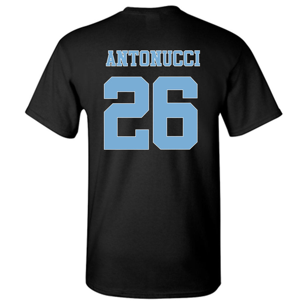 UNC - NCAA Women's Soccer : Scottie Antonucci - Vintage Black Championship T-Shirt-1
