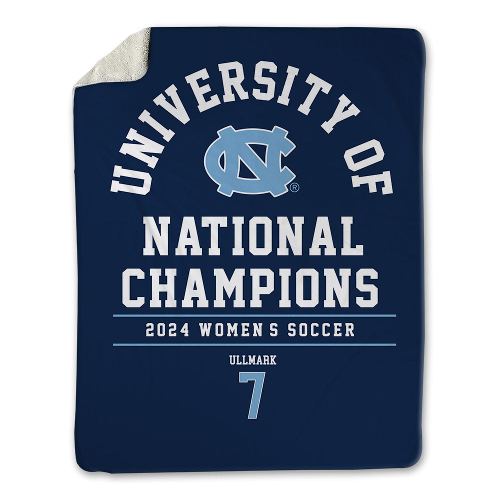 UNC - NCAA Women's Soccer : Linda Ullmark - National Champs Blanket-0