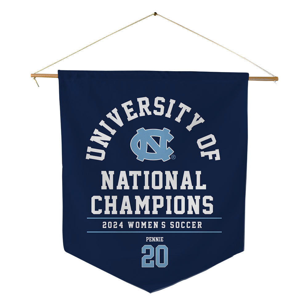 UNC - NCAA Women's Soccer : Ashley Pennie - National Champs Pennant - 18" x 21"-0