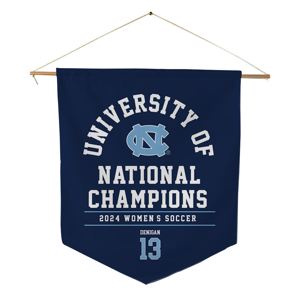 UNC - NCAA Women's Soccer : Summer Denigan - National Champs Pennant - 18" x 21"-0