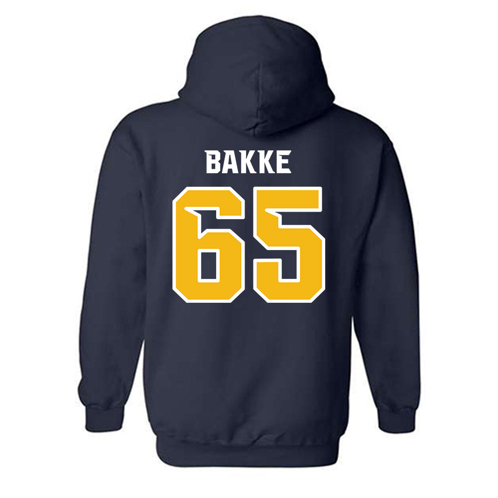 Northern Arizona - NCAA Football : Brady Bakke - Kiss My Axe V3 Classic Shersey Hooded Sweatshirt-1