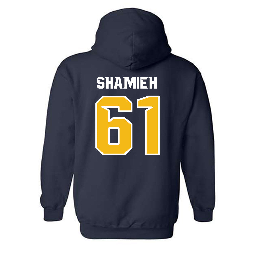 Northern Arizona - NCAA Football : Elias Shamieh - Kiss My Axe V3 Classic Shersey Hooded Sweatshirt-1
