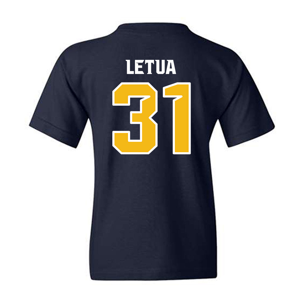 Northern Arizona - NCAA Football : Jaiden Letua - Kiss My Axe V3 Classic Shersey Youth T-Shirt-1