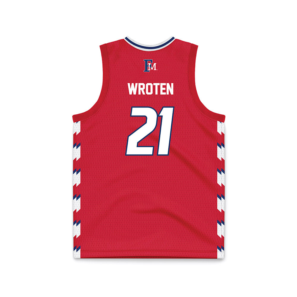 Francis Marion - NCAA Women's Basketball : Amaya Wroten - Red Basketball Jersey-1
