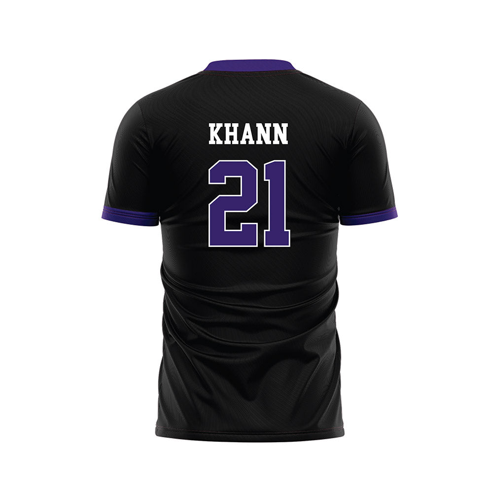 Portland - NCAA Women's Soccer : Tayvi Khann - Black Soccer Jersey-1