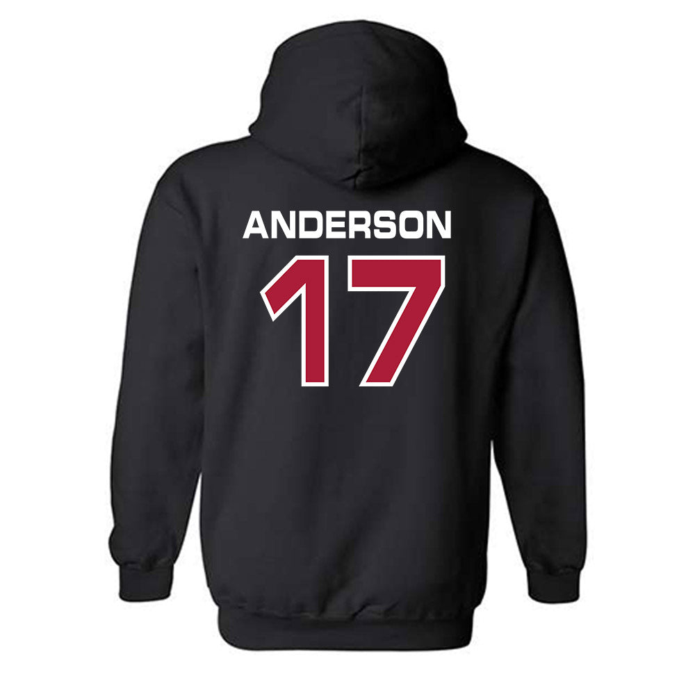 CWU - NCAA Baseball : Drake Anderson - Classic Shersey Hooded Sweatshirt-1