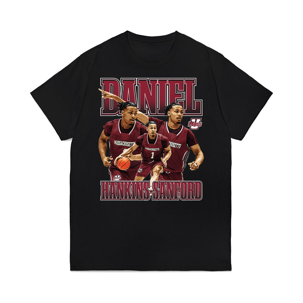 UMass - NCAA Men's Basketball : Daniel Hankins-Sanford - Collage Premium T-Shirt-0