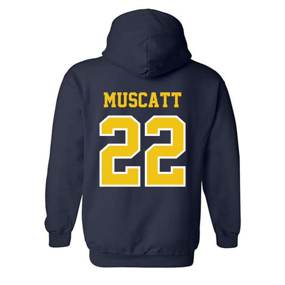 Michigan - NCAA Men's Ice Hockey : Kason Muscatt - Classic Shersey Hooded Sweatshirt-1