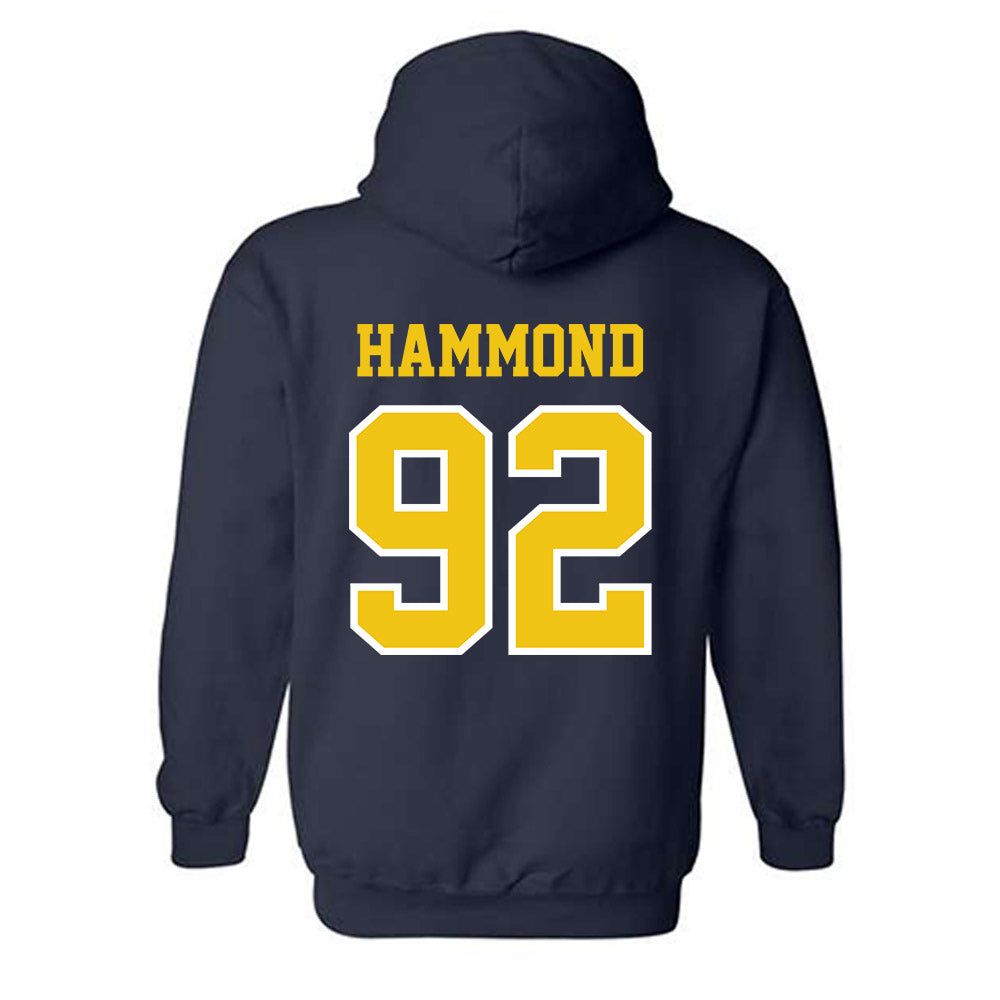 Michigan - NCAA Football : Ted Hammond - Classic Shersey Hooded Sweatshirt-1