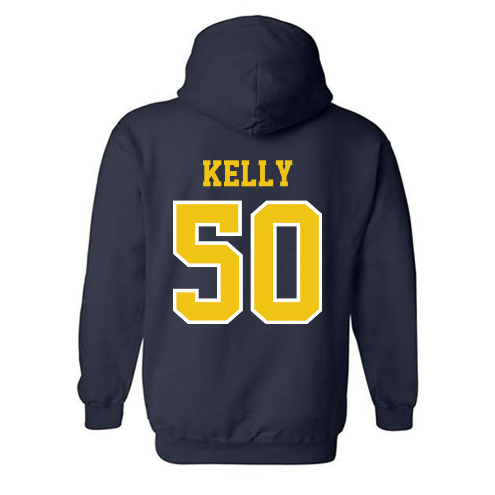 Michigan - NCAA Men's Lacrosse : Michael Kelly - Classic Shersey Hooded Sweatshirt-1