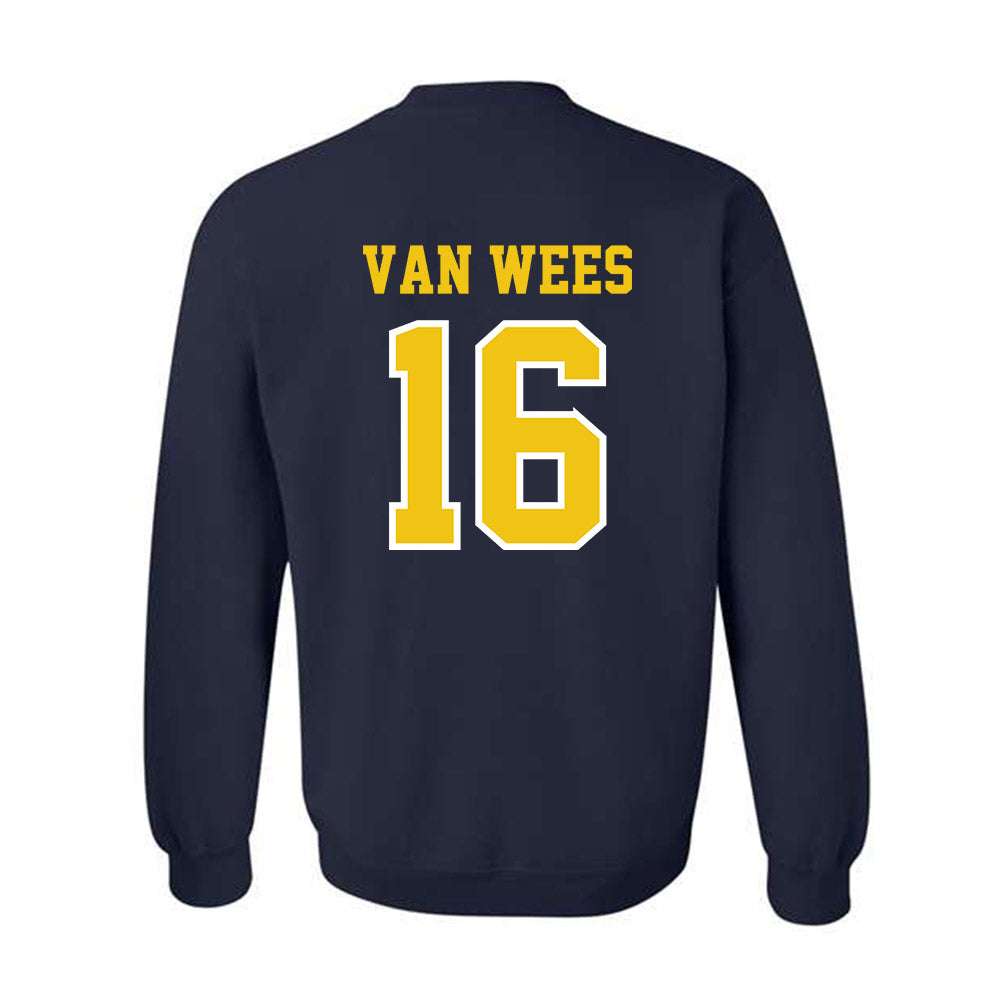 Michigan - NCAA Men's Lacrosse : Kees Van Wees - Classic Shersey Crewneck Sweatshirt-1