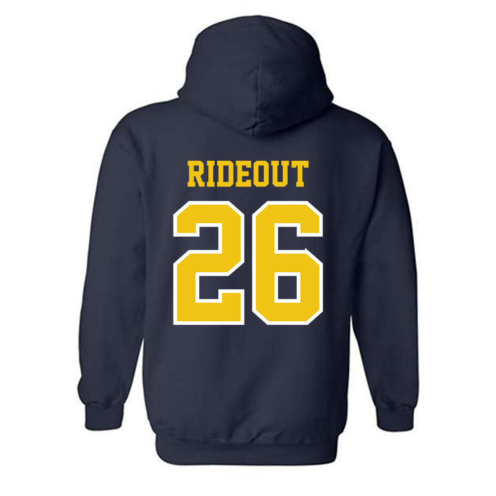 Michigan - NCAA Men's Lacrosse : Jack Rideout - Classic Shersey Hooded Sweatshirt-1