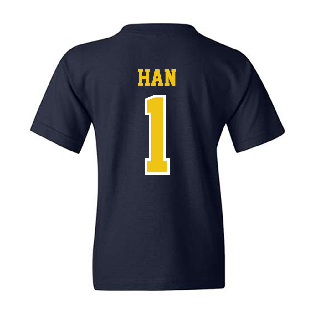 Michigan - NCAA Men's Lacrosse : Matt Han - Classic Shersey Youth T-Shirt-1